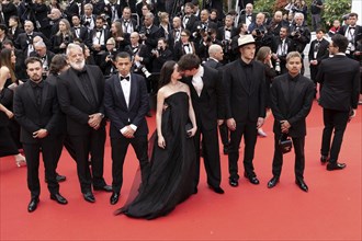 Cannes, France, 14 May 2024: A cast during the opening of the 77th Cannes International Film