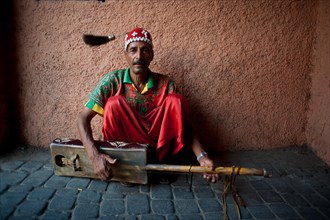Muslim mystic, gnaoua, Marrakesh, Morocco, Africa