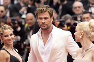 Cannes, France, 15.5.2024: Elsa Pataky, Chris Hemsworth and Anya Taylor-Joy at the premiere of
