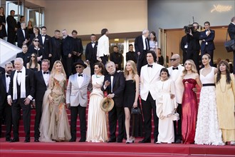 Cannes, France, 16.5.2024: Shia LaBeouf, guest, Jon Voight, D. B. Sweeney, Grace VanderWaal,