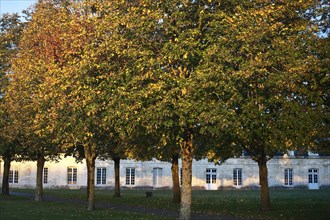 Corderie royale in autumn, former royal ropery at Rochefort, France. A 17th century monument