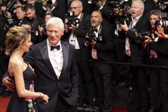 Cannes, France, 17.5.2024: Richard Gere and Alejandra Silva at the premiere of Oh, Canada on the