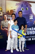 Buelent Sharif with woman Emy and sons Batuhan and Timucin-Khan at the special screening of IF:
