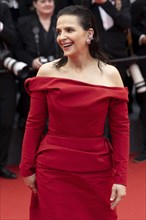 Cannes, France, 14 May 2024: Juliette Binoche during the opening of the 77th Cannes International