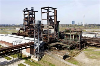 Former blast furnaces on the Phoenix West site in Dortmund. The areas are now being developed as