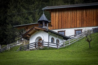 Chapel Almwiese Stubai Valley Farm, Austria, Europe