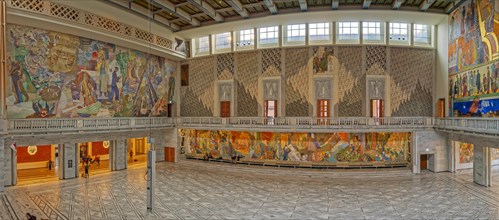 Oslo City Hall Interior Panorama Oslo Norway