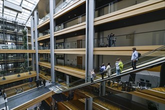 Staircase, interior view, European Parliament, 1 All. du Printemps, Strasbourg, Departement