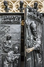 Door, Basilica of St Mary, Basilica of St Mary, place of pilgrimage, Kevelaer, Lower Rhine, North