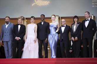 Cannes, France, 17.5.2024: Yorgos Lanthimos, Jesse Plemons, Margaret Qualley, Mamoudou Athie,