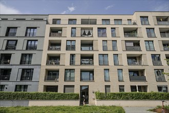 New build, residential building, Heidestrasse, Europacity, Moabit, Mitte, Berlin, Germany, Europe