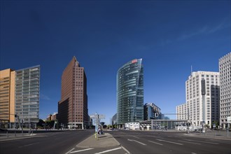 Potsdamer Platz, skyscrapers, Renzo Piano 11, Kollhoff Tower, railway tower, Sony Center, Beisheim