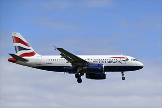 Aircraft British Airways, Airbus A319-100, G-EUPD