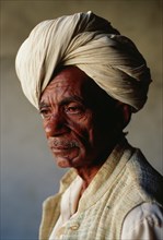 Portrait of a hindu man, rural Rajasthan, India, Asia