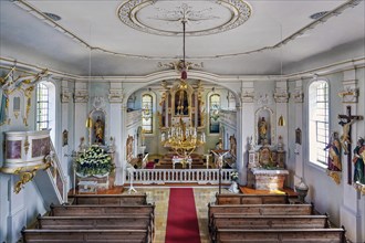 Kronburg Filial Church, Kronburg, Allgaeu, Swabia, Bavaria, Germany, Europe