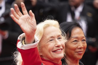 Cannes, France, 14 May 2024: Brigitte Fossey during the opening of the 77th Cannes International