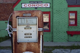 Allen's Filling Station, historic petrol station on Route 66, Commerce, Oklahoma