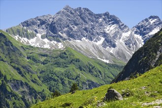 Grosser Wilder, 2379m, Hochvogelgruppe and Rosszahngruppe, Allgaeu Alps, Allgaeu, Bavaria, Germany,