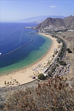 Sandy beach beach Playa de Las Teresitas, near San Andres, Tenerife, Canary Islands, Spain, Europe,