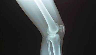 Lateral X-ray of a knee joint, AI generated, AI generated