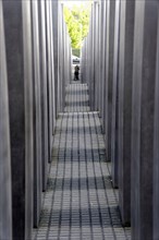Holocaust memorial in Berlin, Germany Holocaust memorial in Berlin, Germany, Europe, Narrow path