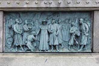 Relief, Basilica Marie Reine Du Monde, Montreal, Province of Quebec, Canada, North America