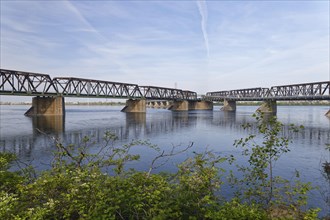 Architecture, Victoria Bridge over the Saint Lawrence River, Province of Quebec, Canada, North