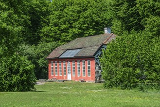 The orangery at Hovdala Castle at Haessleholm, Skane County, Sweden, Scandinavia, Europe