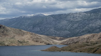 Paska Vrata, lunar landscape, island of Pag, Zadar, Dalmatia, Croatia, Europe