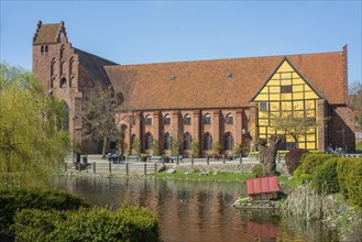 The monastery in Ystad, built in 1267, now museum and municipal church, Ystad, Skane County,