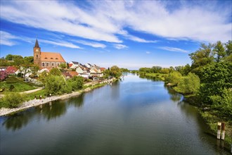 Fuerstenberg Oder on the Oder-Spree Canal, Eisenhuettenstadt, Brandenburg, Germany, Europe