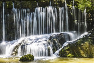 Geratser waterfall, near Rettenberg, Allgaeu, Bavaria, Germany, Europe