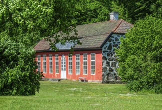 The orangery at Hovdala Castle at Haessleholm, Skane County, Sweden, Scandinavia, Europe