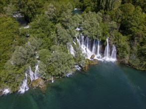 Roski Waterfall, Roski Slap, Krka National Park, Krka Waterfalls, Dalmatia, Croatia, Europe