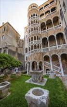 Palazzo Contarini del Bovolo, palace with spiral staircase, Venice, Veneto, Italy, Europe