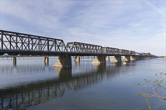 Architecture, Victoria Bridge over the Saint Lawrence River, Province of Quebec, Canada, North