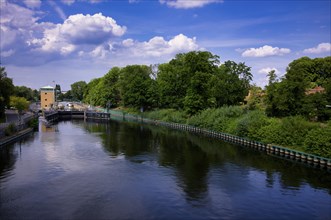 Lock on the Havel, Spandau district, Berlin, Germany, Europe