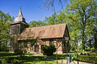 Dammwolde village church, Mecklenburg Lake District, Mecklenburg-Western Pomerania, Germany, Europe