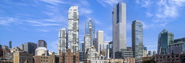 Toronto financial district skyline panorama with luxury condos and financial offices