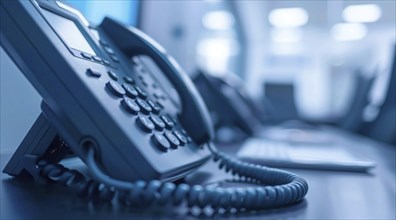 Call center providing remote support for enterprise clients, AI generated