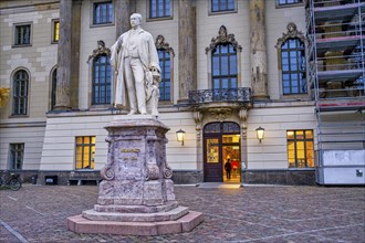 Memorial to Hermann von Helmholtz, Court of Honour of the Humboldt University, Berlin, Germany,