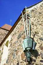 Memorial to the fallen at Drahnsdorf village church, Dahme-Spreewald, Brandenburg, Germany, Europe