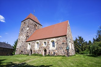 Drahnsdorf village church, Dahme-Spreewald, Brandenburg, Germany, Europe