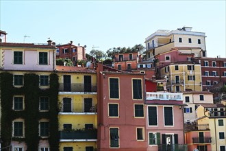 Colorful facades of Lerici, Liguria, Italy, Europe