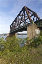 Architecture, Victoria Bridge over the Saint Lawrence River, Province of Quebec, Canada, North