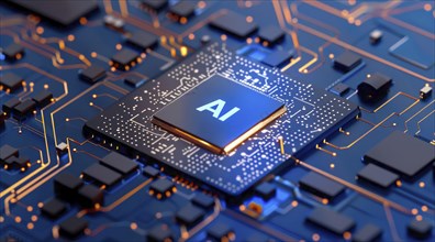 Advanced computer chip AI technologies built for powerful processing of big data centers, AI