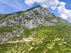 Bovilla Lake and Mountains, Bovilla Reservoir, Tirana, Albania, Europe