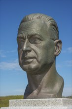 Bust of the Swedish diplomat Dag Hammarskjoeld, 1905, 1961, UN Secretary General from 1953 until