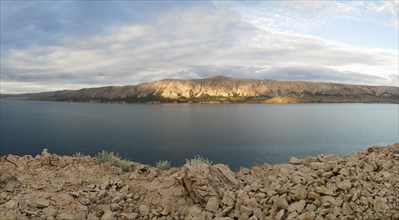 Morning atmosphere on the coast of the island of Pag, Zadar, Dalmatia, Croatia, Europe