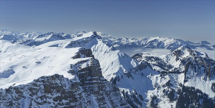 Damuelser Mittagsspitze, 2095m, Bregenzerwaldgebirge, Vorarlberg, Austria, Europe